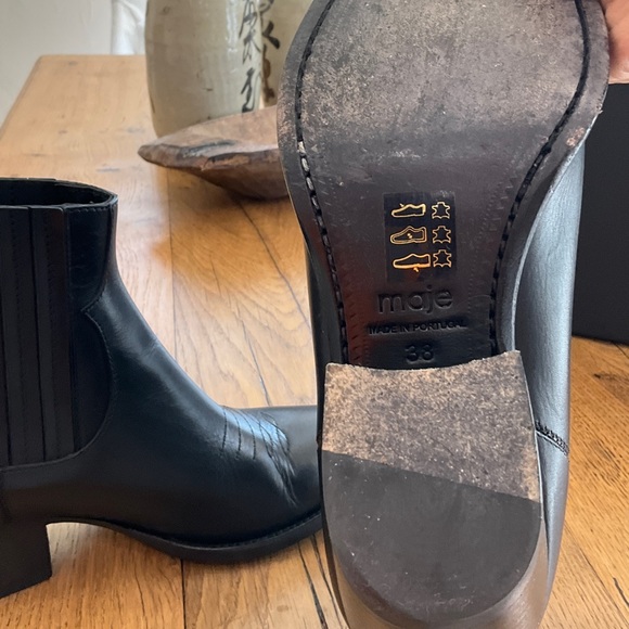 Black Maje ankle boots size 38 - Picture 7 of 11